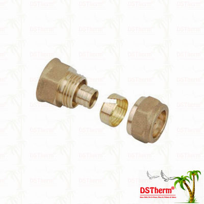Encaixes de bronze iguais cor de bronze Logo Screw Fittings Middle Weight personalizado de Pex do acoplamento rosqueado