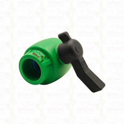 PPR Full Bore Fast Flow Ball Valve com cartucho de latão para tubo PPR 20-63MM personalizável