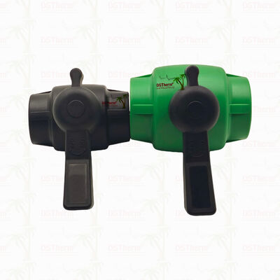 PPR Full Bore Fast Flow Ball Valve com cartucho de latão para tubo PPR 20-63MM personalizável