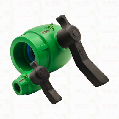 PPR Full Bore Fast Flow Ball Valve com cartucho de latão para tubo PPR 20-63MM personalizável
