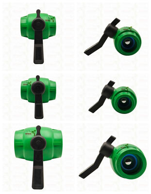 PPR Full Bore Fast Flow Ball Valve com cartucho de latão para tubo PPR 20-63MM personalizável