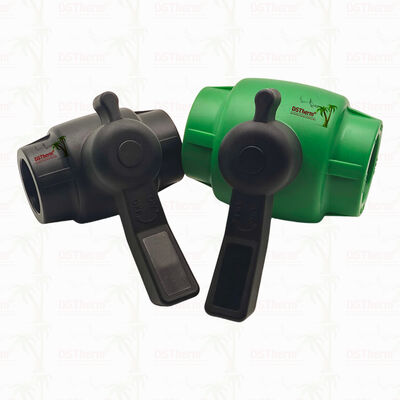 PPR Full Bore Fast Flow Ball Valve com cartucho de latão para tubo PPR 20-63MM personalizável