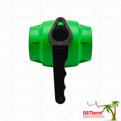 PPR válvula de esfera com manobra de balanço e esfera de latão para sistema de encanamento 20-63MM personalizável