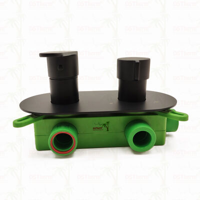 PPR 5 Ways Válvula de chuveiro de misturador prateada para controle de temperatura e fluxo