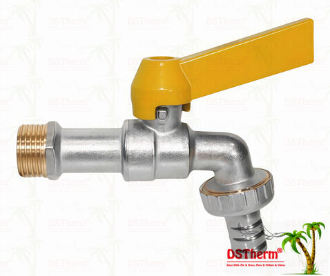 Niquelado Heavy Duty Clássico Directo Alumínio Manuseio Bibcocks Garrafa de água Garrafa de água Garrafa de água 1/2 "