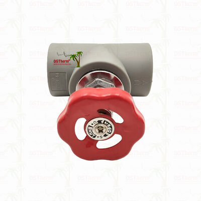 Válvula de parada PPR revestida de cromo cinza com cartucho de latão Válvula global 20-110 mm