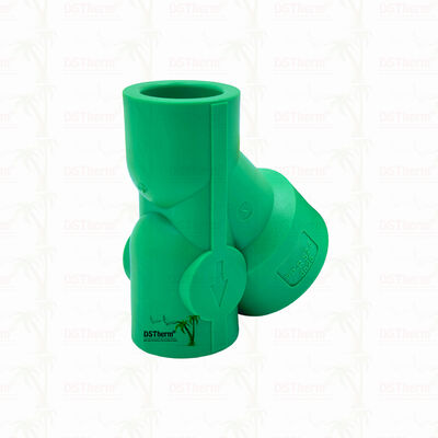 PPR Strainer Valve PN25 Compacta Válvula de filtro em forma de Y 20 ∼32 mm para sistemas de água