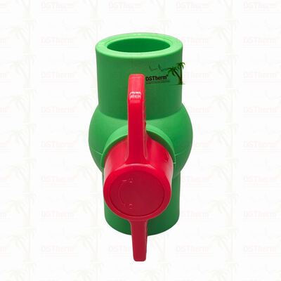 PPR válvula de esfera de plástico com esfera de plástico para sistema de encanamento 20-63mm vazamento zero
