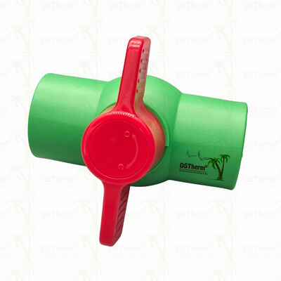 PPR válvula de esfera de plástico com esfera de plástico para sistema de encanamento 20-63mm vazamento zero
