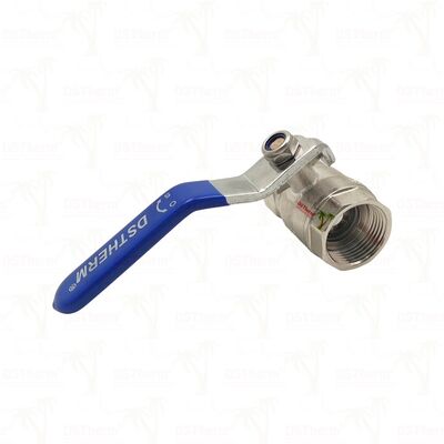 Válvula de Esfera de Latão PN25 com Esfera Cromada Fêmea x Fêmea de Passagem Plena 1/2"–4"