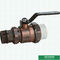 Válvula de bola masculina de bronze sanitária resistente à corrosão da união