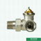 Válvula termostática tradicional de equilíbrio personalizada do radiador da segurança do peso mais pesado de bronze da cor