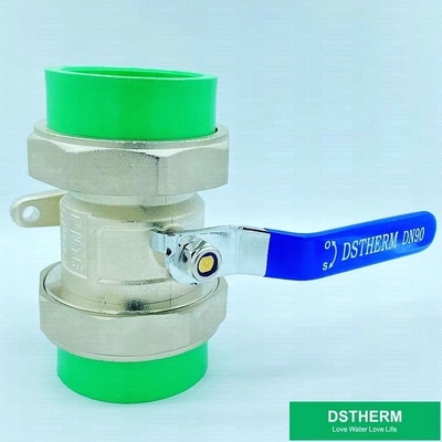 110 mm PPR válvula de bola dupla de união PN25 resistente à corrosão