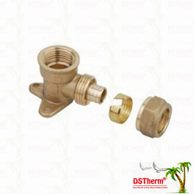 Parede fêmea encaixes de bronze rosqueados chapeados cor de bronze Logo Screw Fittings Middle Weight personalizado de Pex do cotovelo