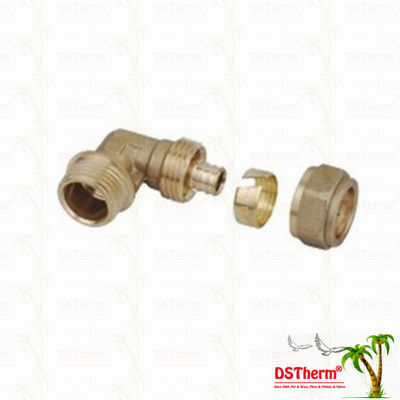 Encaixes de bronze rosqueados homem cor de bronze Logo Screw Fittings Middle Weight personalizado de Pex do cotovelo