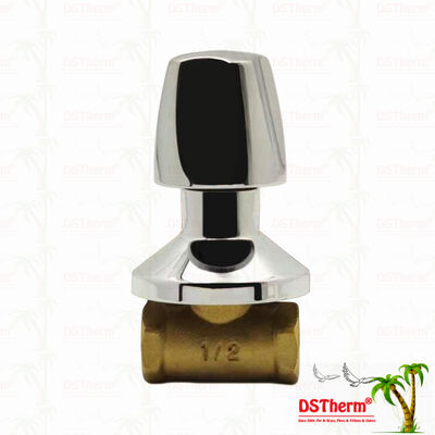 Válvula de parada de latão cromada Válvula global estilo sul-americano A 1/2 
