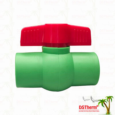 PPR válvula de esfera de plástico com esfera de plástico para sistema de encanamento 20-63mm vazamento zero