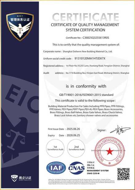 CHINA DSTHERM INDUSTRIAL LIMITED Certificações